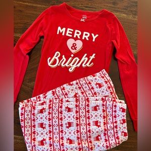 Girls Carter Holiday Pajama Set - Size 10